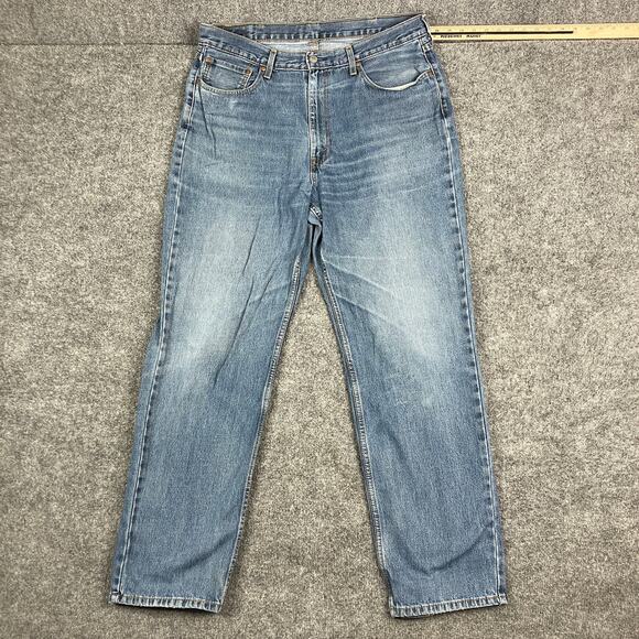 Levi's Jeans Mens Size 38x34 Blue Straight Leg Relaxed Fit Denim Classic Pants - Picture 1 of 11